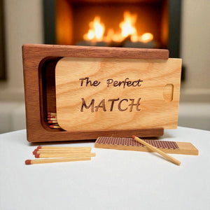 Matchbox - Oak and Walnut -  personalised