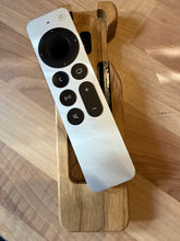 Apple TV remote holder, First-Generation Siri and 4K TV remote case in solid oak
