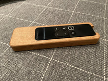 Apple TV remote holder, First-Generation Siri and 4K TV remote case in solid oak