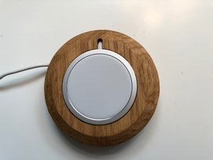 iPhone MagSafe Charging dock in Solid Oak, desktop or wall mounted